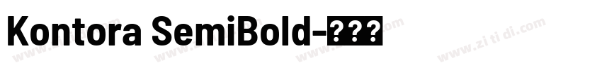 Kontora SemiBold字体转换 Kontora SemiBold字体转换